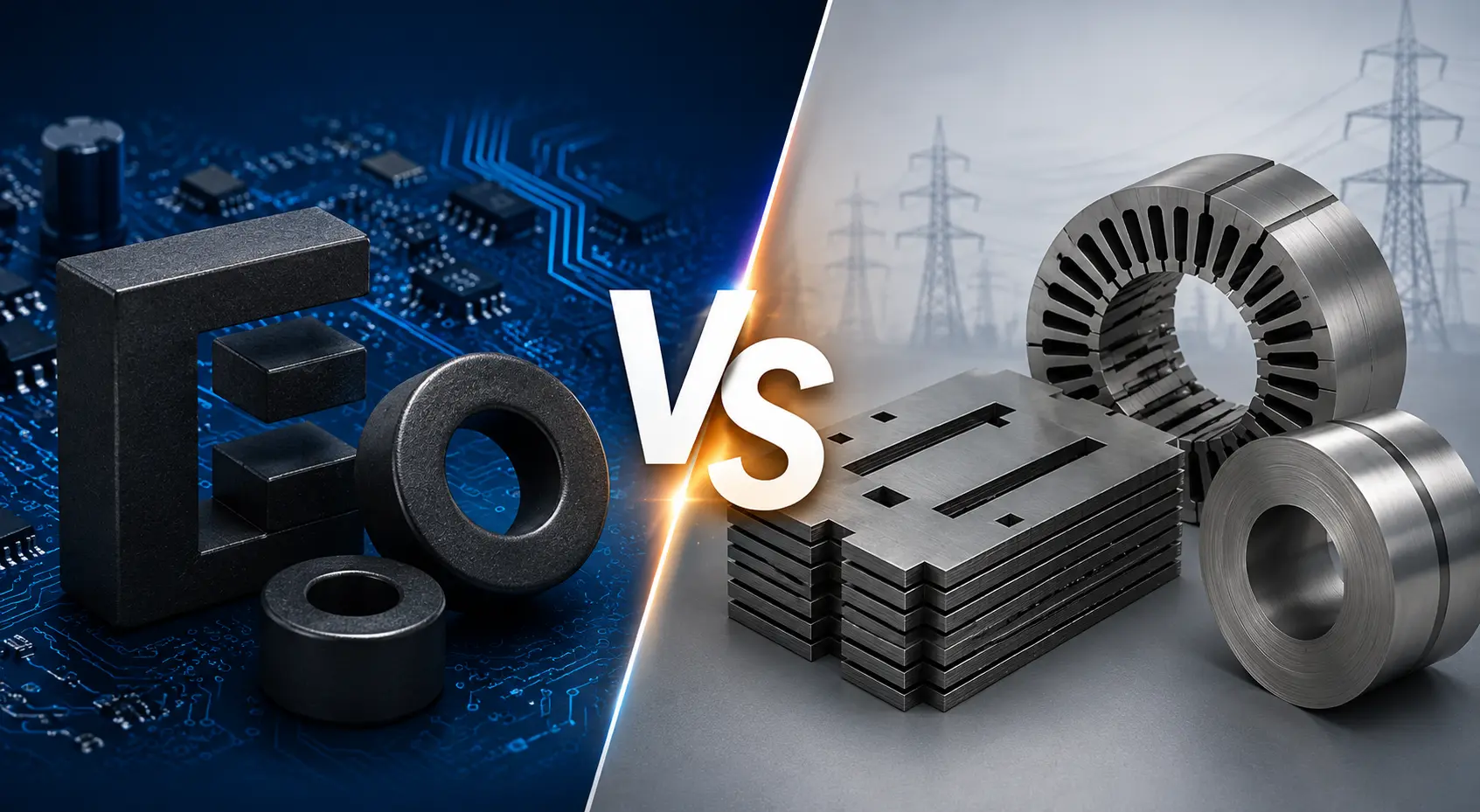 Ferrite vs Electrical Steel: How Engineers Choose the Right Core Material