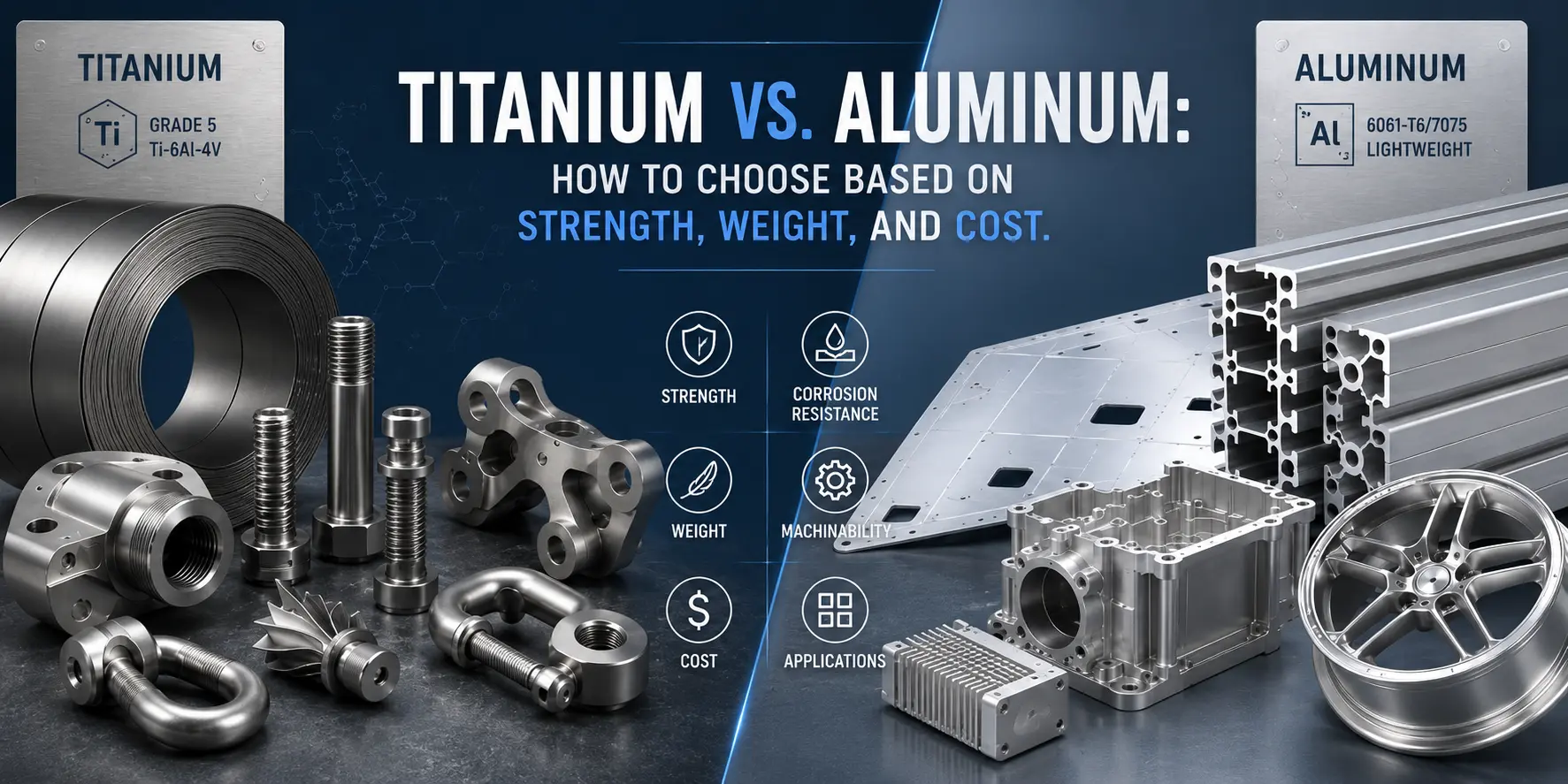 Titanium vs. Aluminum: How to Choose Based on Strength, Weight, and Cost 