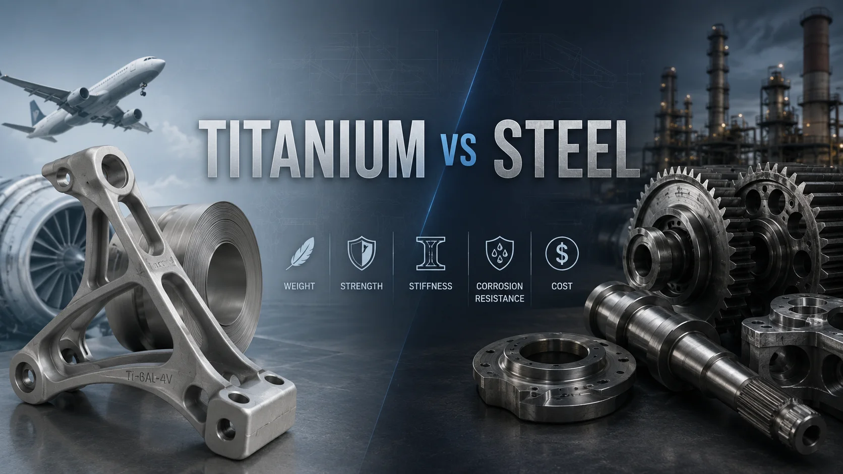 Titanium vs Steel: Comparing Strength, Weight, Cost, and Applications