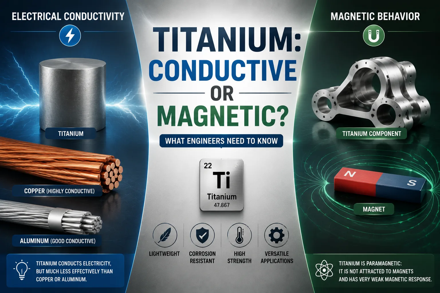 Is Titanium Conductive or Magnetic? A Practical Guide for Engineers 
