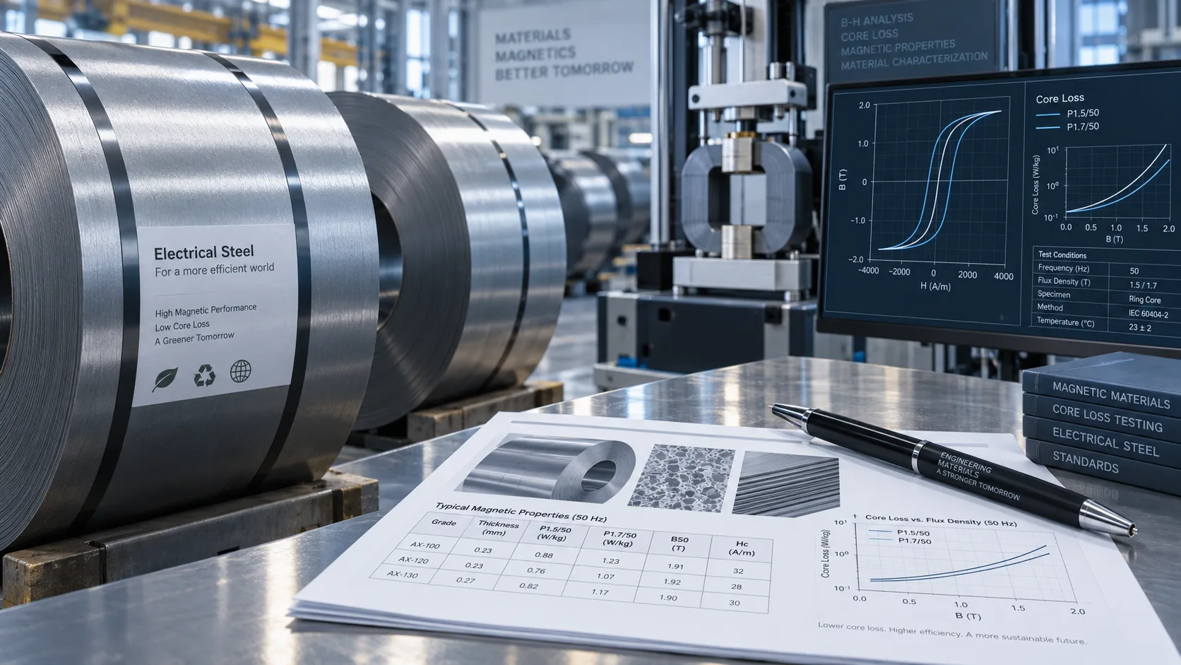 How to Read Electrical Steel Core Loss Test Conditions: P1.5/50 vs P1.7/50