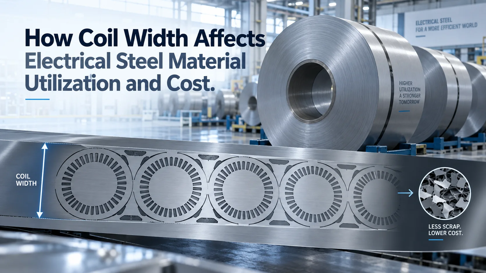 How Coil Width Affects Electrical Steel Material Utilization and Cost 