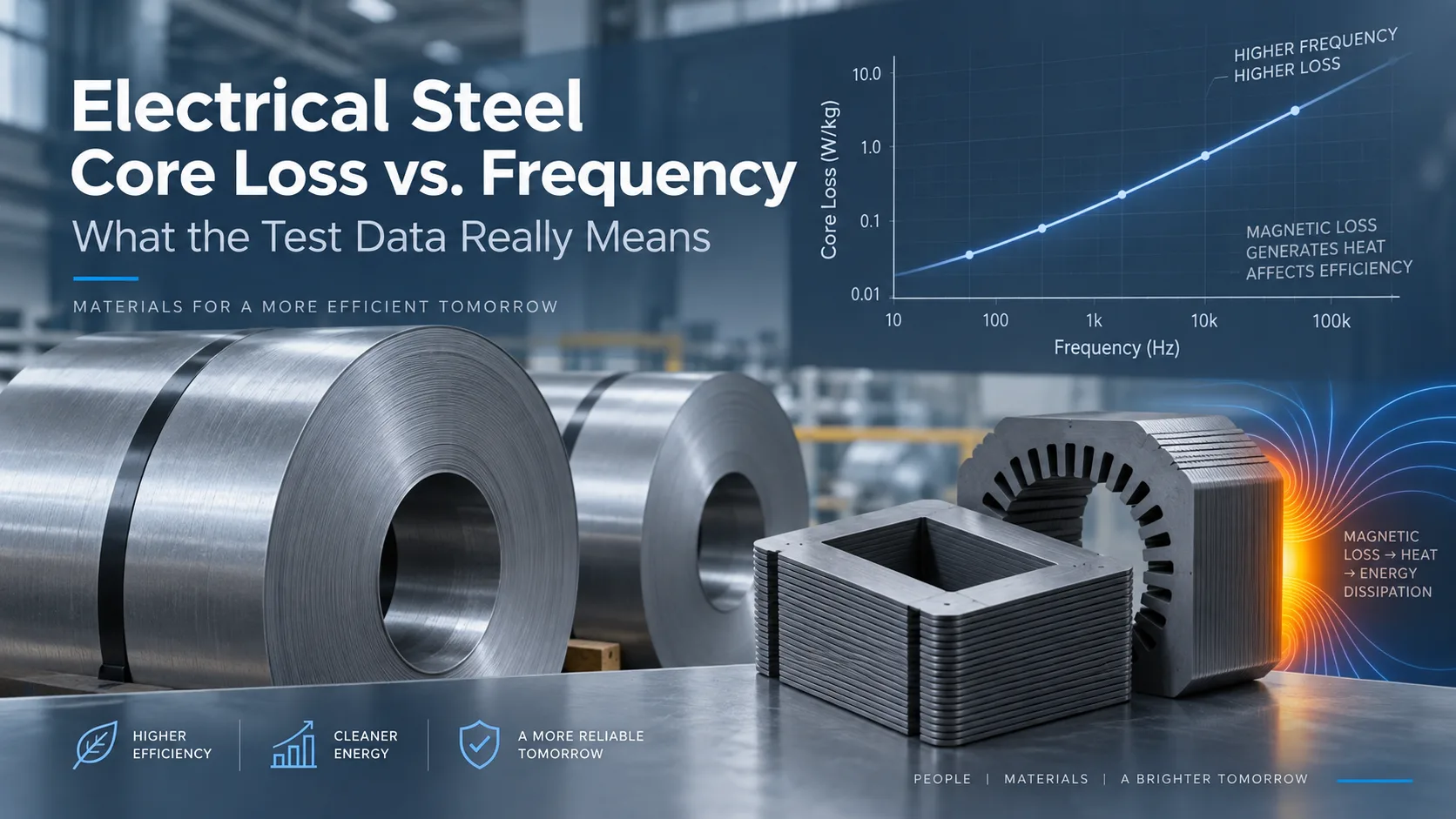 Electrical Steel Core Loss vs. Frequency: What the Test Data Really Means
