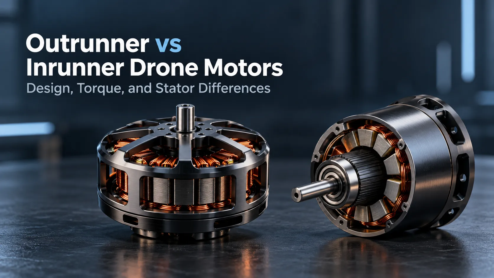 Outrunner vs Inrunner Drone Motors: Design, Torque, and Stator Differences